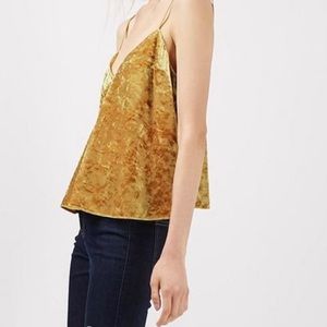 TOPSHOP crushes velvet blouse